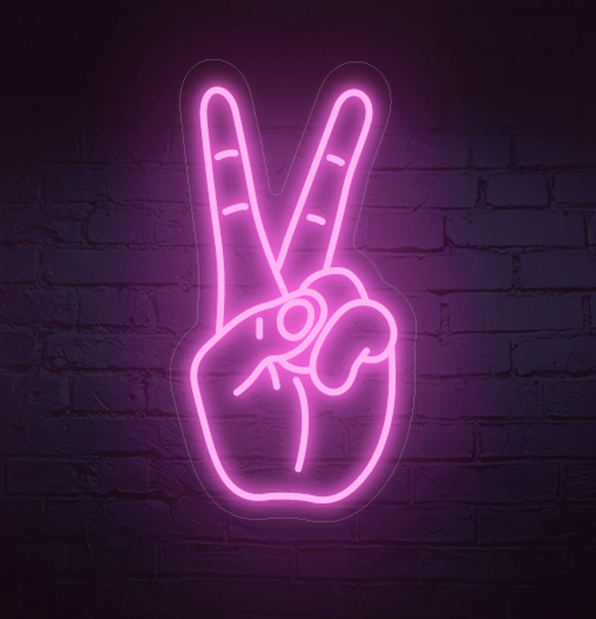 Peace Neon Sign