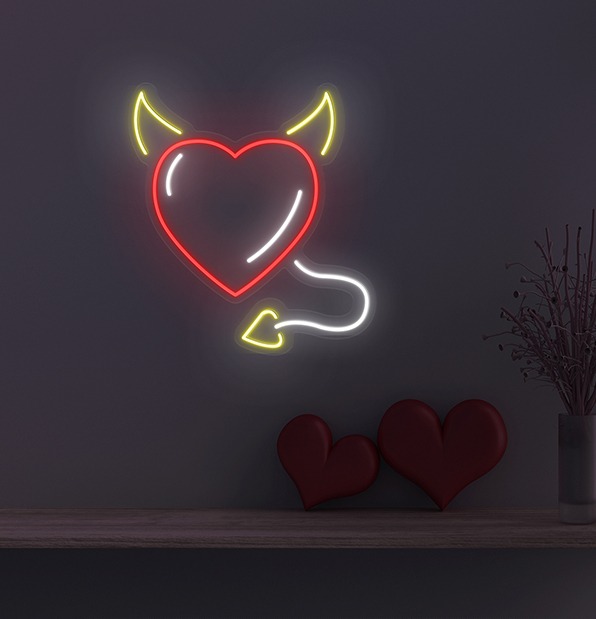 Angel Devil Neon Light