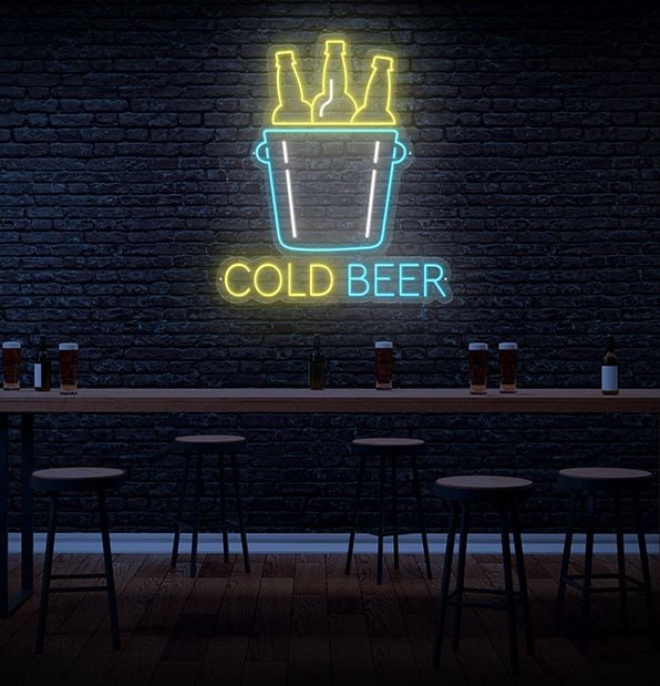 Cold Beer Neon Sign