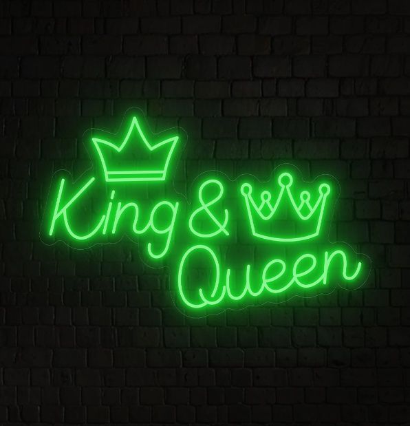 King & Queen LED Neon Sign