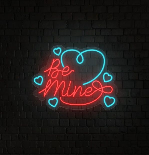 Be Mine Valentines Day Neon Sign