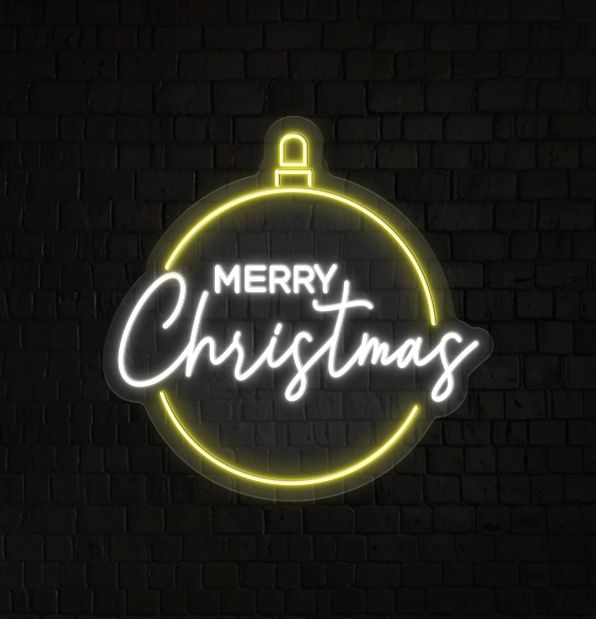 Christmas Ornament Neon Sign