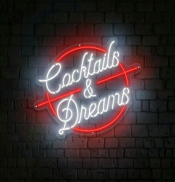 Cocktails & Dream Neon Bar Sign