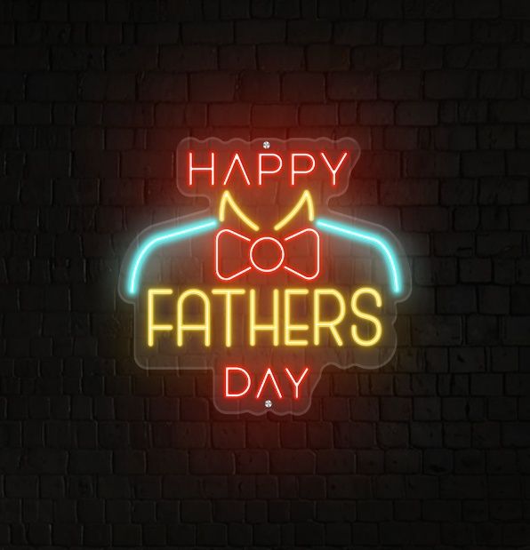 Happy Father's Day Neon Sign