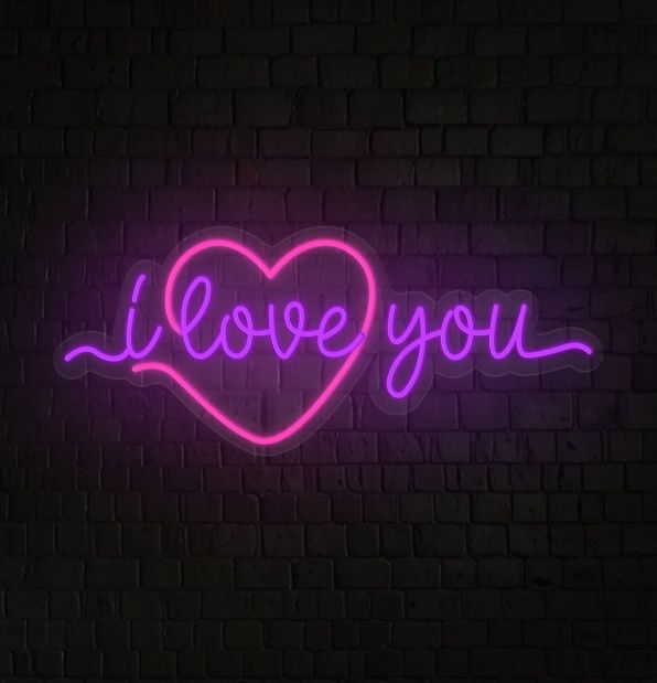 I Love You Neon Sign