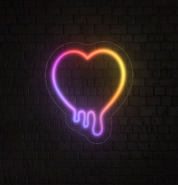 Melting Heart Flow-Mo Sign