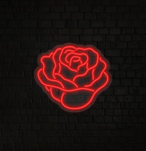 Red Rose Neon Sign