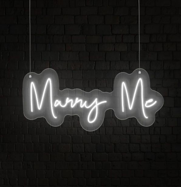 Marry Me Neon Sign