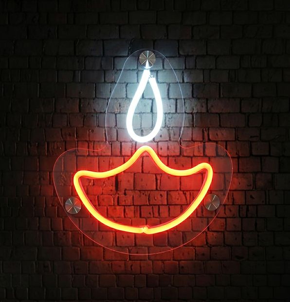 Diya Neon Light Sign