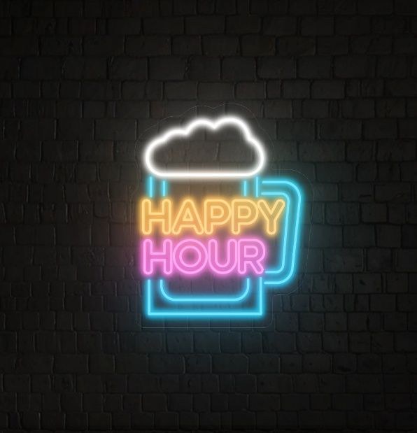Happy Hours Neon Sign