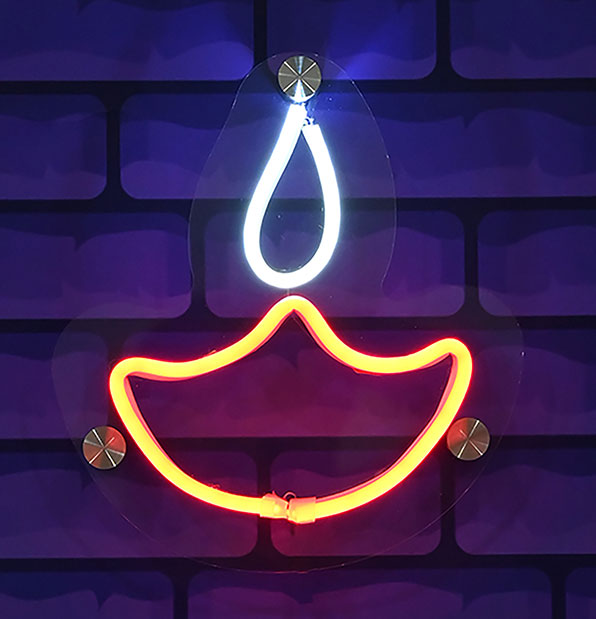 Diya Neon Light Sign