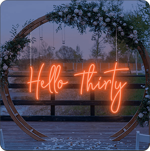 Event neon sign