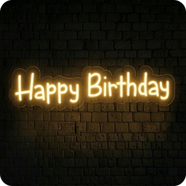 Top Selling - Happy Birthday Neon Sign